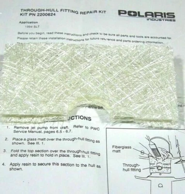 Polaris Kit-Thru Hull Fitting Repair 2200624 Genuine OEM Watercraft - Image 1 of 4