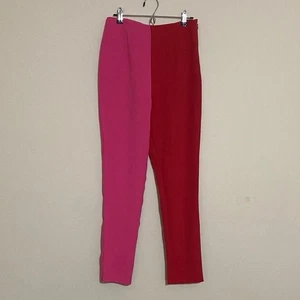 Lovers & friends the bienna Colorblock Pink Red Women Pants event casual office - Picture 1 of 10