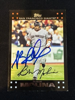 2007 Topps Bengie Molina Signed Card 342 Giants Autograph Auto - Image 1 of 2