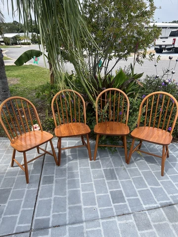 4 Teak Dining Chairs by Erik Ole Jørgensen for Tarm Stole Og Mobelfabrik Cover