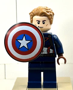 LEGO Captain America Minifigure sh0264 76047 Marvel Super Heroes Avengers - Foto 1 di 4