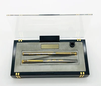 ELYSEE Staedtler Golf Set gold plated Füllfederhalter M + Kugelschreiber in Box - Bild 1 von 4