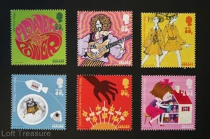 Jersey Stamps: "Popular Culture 1960's" MNH 6 Value Mint Set 2018 - Picture 1 of 1