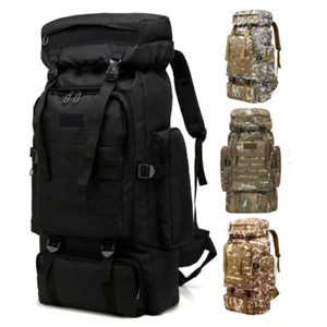 Military Tactical Backpack Men Waterproof Rucksack Outdoor Travel Camping Bag - Picture 1 of 11
