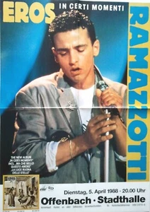 EROS RAMAZZOTTI 1988 OFFENBACH + orig. Concert Poster - Plakat - A1 F/N 33/1 - Picture 1 of 1
