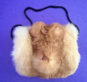 Child's Brown Rabbit Fur Hand Muff SALE! - Picture 1 of 5