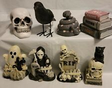 2021 8ct Halloween Tabletop Figures - Accent Decoration - Skull Ghost Reaper New