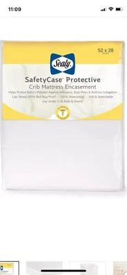 Colchón Sealy Estuche de seguridad Colchón para cuna Impermeable con cremallera Niño pequeño y bebé Foto 1 de 3