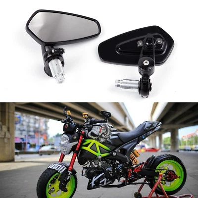 Заказные торцевые зеркала 7/8 дюйма для мотоцикла Honda Grom 125 Kawasaki Z125 - Изображение 1 из 4