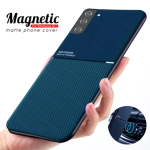 Magnetic Hybrid Leather Case Cover For Samsung S25 S24 S23 S21 Ultra S20 FE S22 - Picture 1 of 17