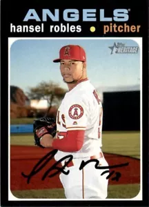 2020 Topps Heritage #375 Hansel Robles Angels - Picture 1 of 2