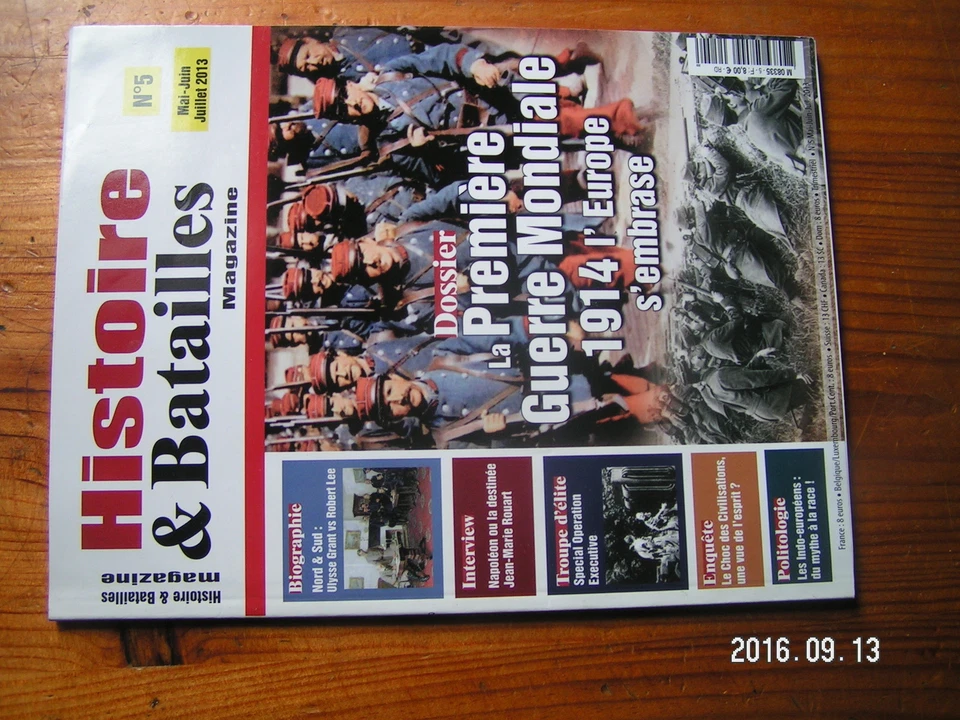 1µ? Revue Histoire & Batailles n°5 1er guerre mondiale 1914 europe s'embrase - Photo 1/1