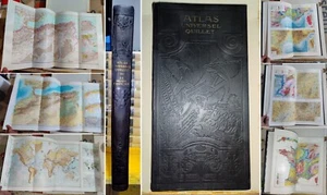 antico atlante su FRANCIA E COLONIE. Atlas Universel Quillet Monde Francais 1923 - Bild 1 von 23