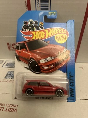 Honda Civic EF 1990 Hot Wheels HW City Red Foto 1 de 4