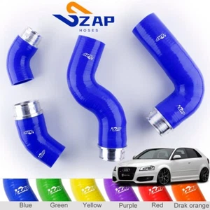 Silicone Intercooler Turbo Boost Hose Kit For VW Golf GTI MK5 Audi A3 8P 2.0TFSI - Picture 1 of 12