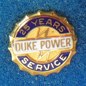 ⚡️ DUKE POWER Co. 10K advertising logo emblem employee service award tie pin - Picture 1 of 6