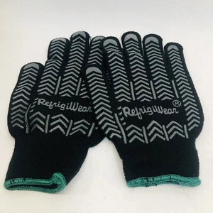 NEW 12 PACK BLACK XL GLOVES REFRIDGEIWEAR COLD PROTECTION - Picture 1 of 3