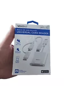 Lector universal de tarjetas Vivitar Mobile SD y MicroSD PC/MAC/MOBILE - MOV4016-WHT - Imagen 1 de 2