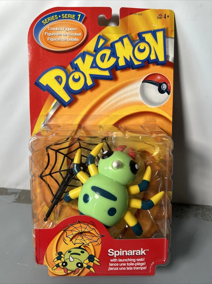 Figuras de Combate Pokemon 5" Spinarak Con Web de Lanzamiento Por Hasbro Serie 1 Foto 1 de 4