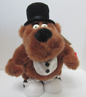 Talking Sid Bear Plush New Years Top Hat Bow Tie Says: Its Party Time SEE VIDEO