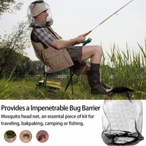 Mosquito Net Insect Bug Midge Mesh Face Head Protector Travel Lot Camp R9 Q I7D7 - Picture 1 of 9