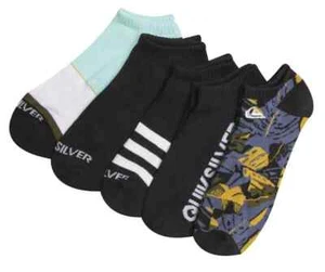 Quiksilver Low Cut Ankle Socks 5 Pair Men's Shoe Size 6-12 BLACK Quick Silver - Picture 1 of 5