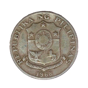 1968 PHILIPPINES 10 SENTIMOS - CIRCULATED - KM198 (b) - Picture 1 of 2