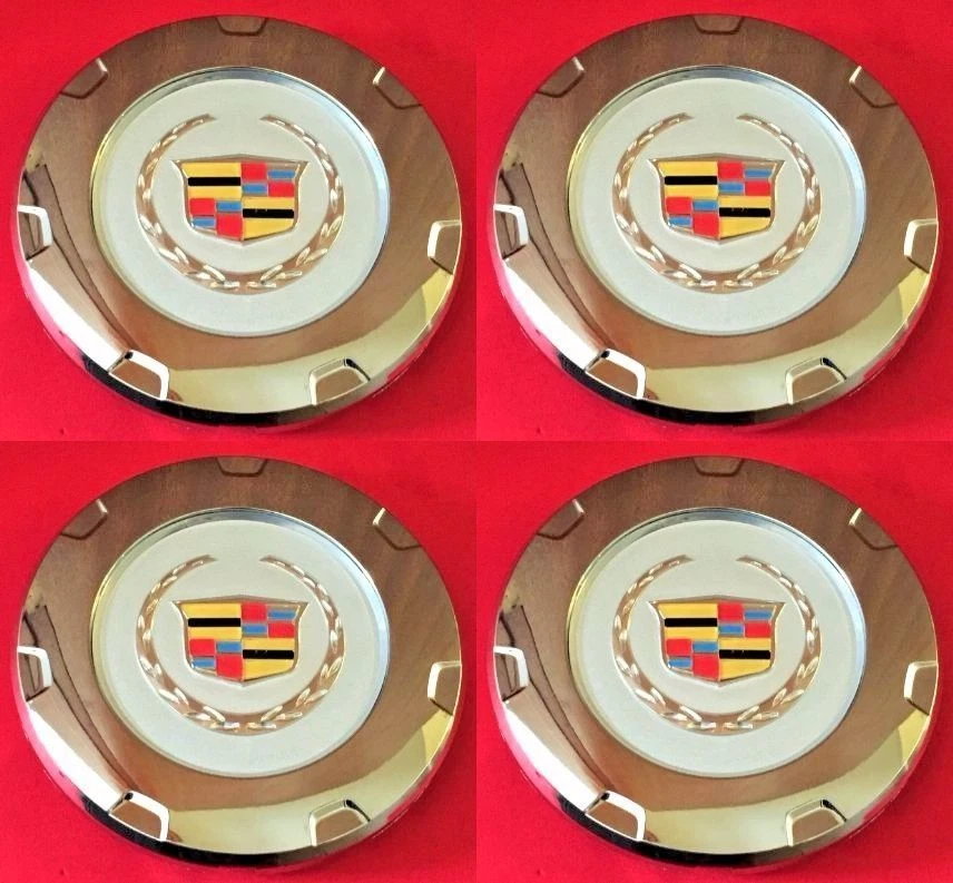Cadillac Escalade 2007-2014 cromo 22" 7 radios juego de tapas centrales de rueda 4 piezas nuevo Foto 1 de 1