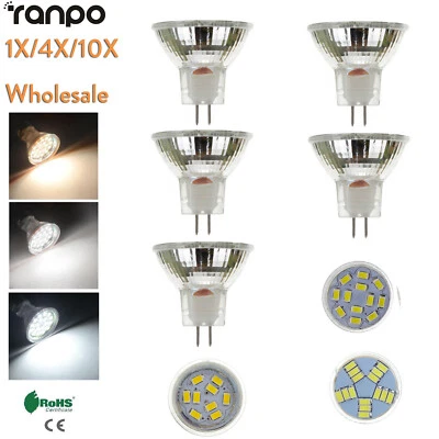 Mr11 Led Spot Light Bulb 2W 4W Dc 12V Daylight White 2835 Smd Gu4 Not Dimmable - Image 1 of 4