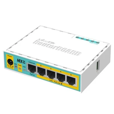 Mikrotik RB750UPr2 hEX RouterBOARD PoE Lite 5-Port Ethernet RouterOS L4 - Image 1 of 2
