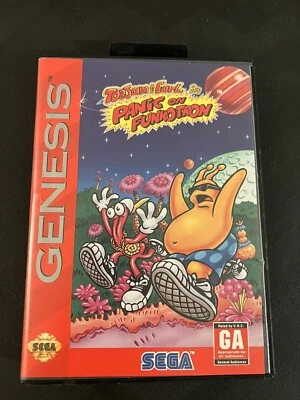 ToeJam & Earl in Panic on Funkotron (Sega Genesis, 1993) Game & Case - Image 1 of 4