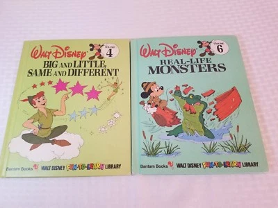 Walt Disney Fun to Learn Library vol 4 and vol 6 lot of 2 1983 mickey peter pan  - Image 1 of 4