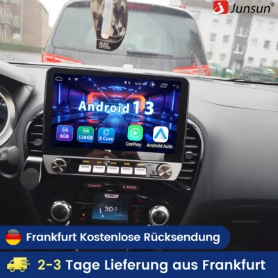 Carplay Android 14 Autoradio GPS Navi 4G FM USB 6+128G Für Nissan Juke 2010-2014 - Bild 1 von 4