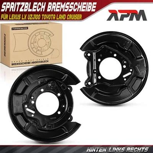 2 uds placa de pulverización disco de freno eje trasero para Lexus LX UZJ100 Toyota Land Cruiser - Imagen 1 de 8