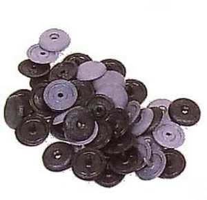 Seat Belt Retaining Stop Button Replacement 10 x Grey - Picture 1 of 1
