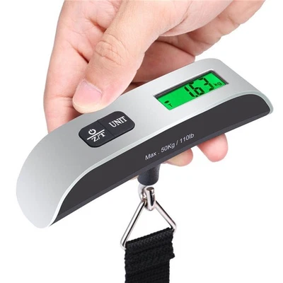 Portable Scale Digital LCD Display 110lb/50kg Electronic Luggage Hanging Suitca - Image 1 of 4