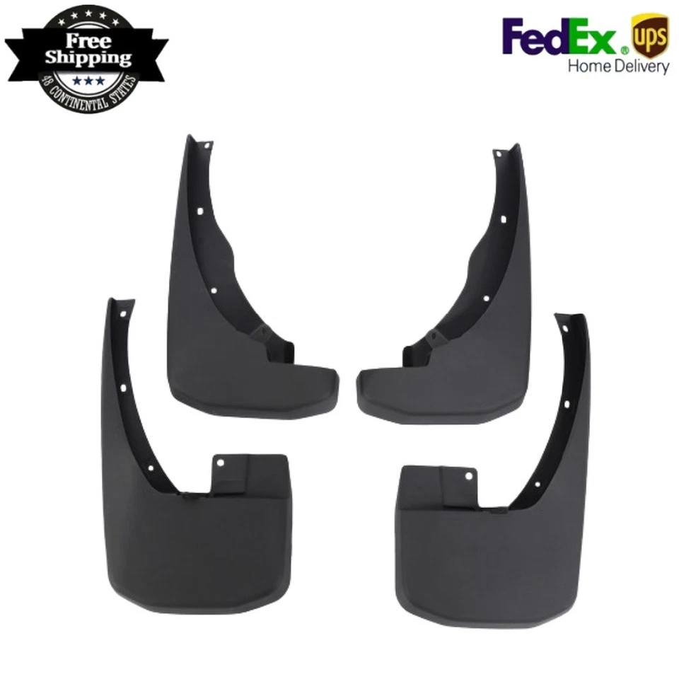 For Nissan Frontier 2005-2015 Pickup Black Front and Rear Splash Guards Foto 1 de 4