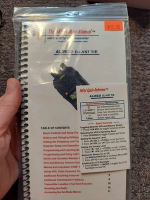 Nifty! Mini-Manual & Quick-Reference Card  ALINCO DJ-V57 T/E       ~~NEW!!~~ - Image 1 of 4