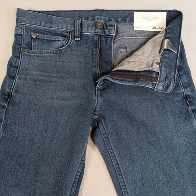 Rag & Bone Women's 30x32 Fit 2 Slim Skinny Leg Mid Rise Fits 31x31 Blue Jeans - Image 1 of 4