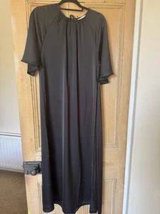 VESTIDO LARGO NEGRO NUEVO CON ETIQUETAS H&M Talla M - Imagen 1 de 5