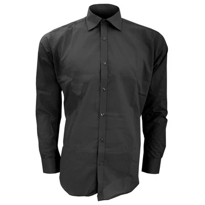 Kustom Kit - Camicia Manica Lunga Taglio Stretto - Uomo (BC2684) - Immagine 1 di 3