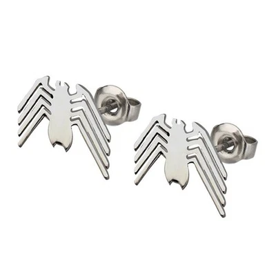 Aretes de araña de acero inoxidable Marvel Spider-Man Foto 1 de 3