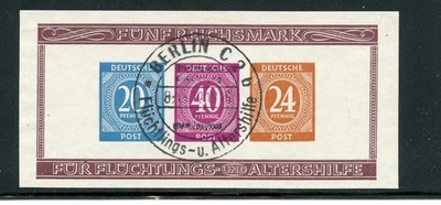 Germany #B295 (G777) Sheet of 4, signed, Numeral Imperforated, U,FVF,CV$150.00 - Image 1 of 2