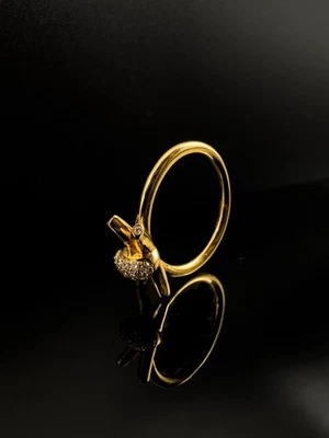 750 Gold Ring mit Diamanten Brillantring in 18Kt Gelbgold Juwelier Buchwald GR53 - Bild 1 von 4