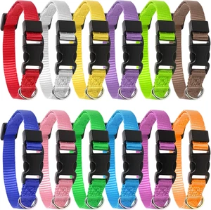 Confezione Da 12 Collari Regolabili per Cuccioli, Cani Di Piccola Taglia E Gatti - Foto 1 di 12