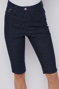 Ladies Ex Marks Womens Denim Shorts Per Una Knee Stretch Summer - Picture 1 of 5
