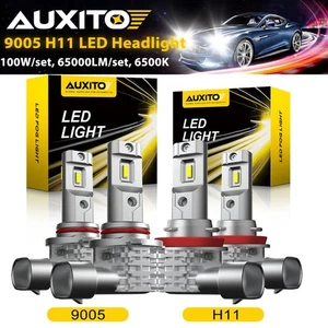 Combo 9005 H11 Kit de Bombillas LED Faro Alto Bajo 100W 6500K Blanco 650000LM - Imagen 1 de 13