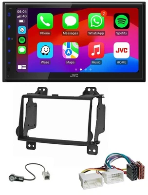 JVC Bluetooth USB MP3 2DIN DAB Autoradio für Hyundai H1 (08-15) - Bild 1 von 4