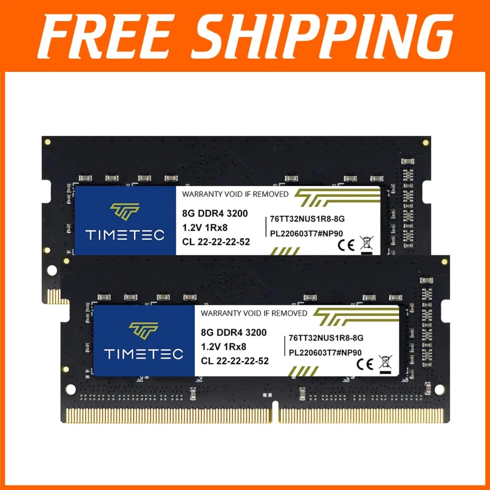 16GB 3200MHz Single Rank SODIMM RAM - Image 1 of 4