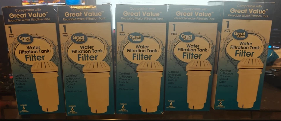 PACK de 5 filtros de repuesto de tanque de filtración de agua de gran valor para GVRWFT Foto 1 de 4